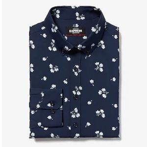 Floral Button Down Dress Shirt